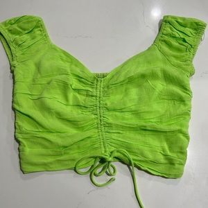 NWOT green princess poly top NEVER WORN